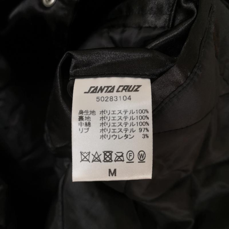 サンタクルーズ SANTA CRUZ ジャケット、上着 ジャンパー、ブルゾン ロゴ刺繡 キルティング スタジアムジャンパー スタジャン スカジャン 50283104 M 黒 / ブラック / black メンズ USED 古着 中古 50168429