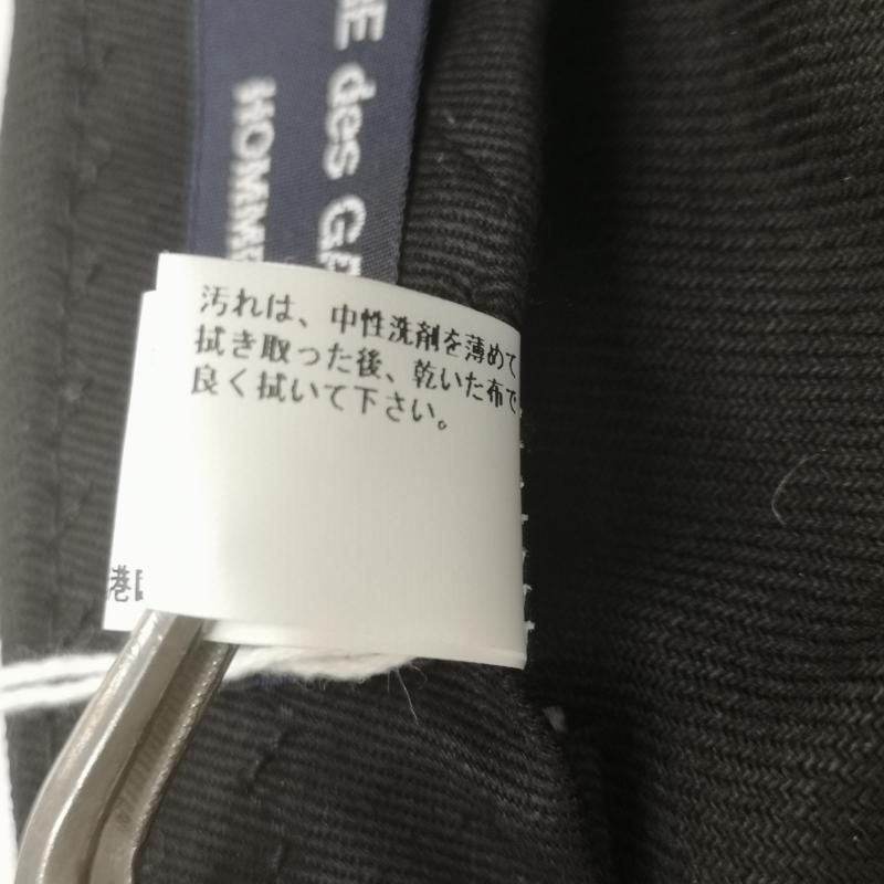 コムデギャルソンオム COMME des GARCONS HOMME 帽子 キャップ HN-K601-051-1-1 刺繍ロゴ バックストラップ コットンサージ キャップ 黒 / ブラック / black メンズ USED 古着 中古 50168520