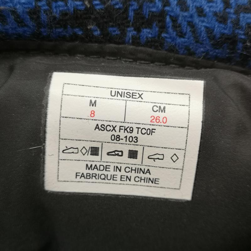 ザノースフェイス THE NORTH FACE ブーツ 一般 NF70078 Nuptse Wool Bootie ヌプシ ウール ブーティー スノーブーツ 26.0cm 青 / ブルー / blue メンズ USED 古着 中古 50168526