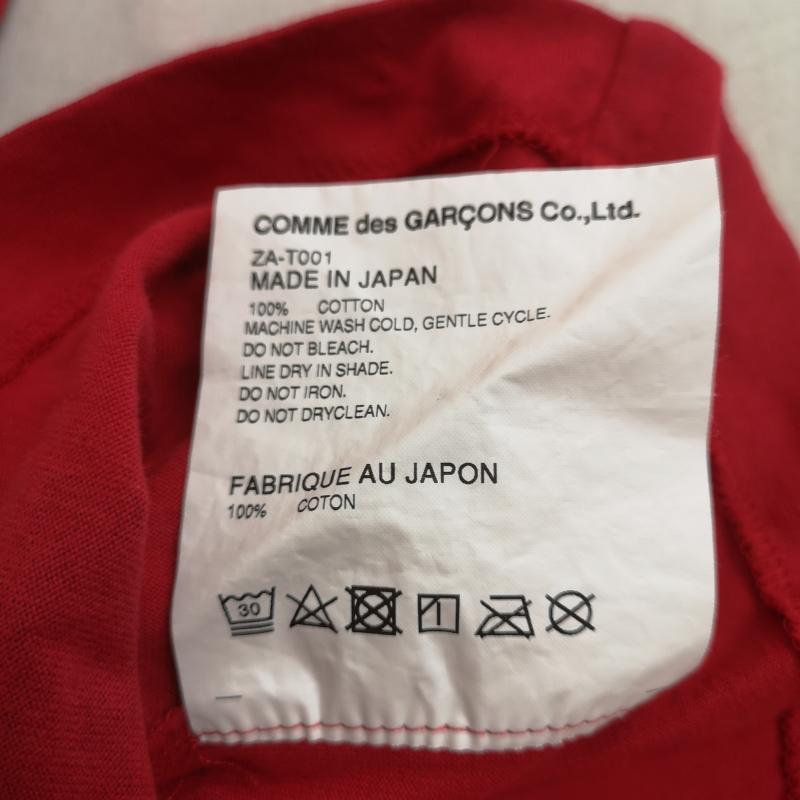 コムデギャルソン COMME des GARCONS Tシャツ 半袖 日本製 2018SS DOVER STREET MARKET 半袖 Tシャツ S/S TEE XL 赤 / レッド / red メンズ USED 古着 中古 50168535