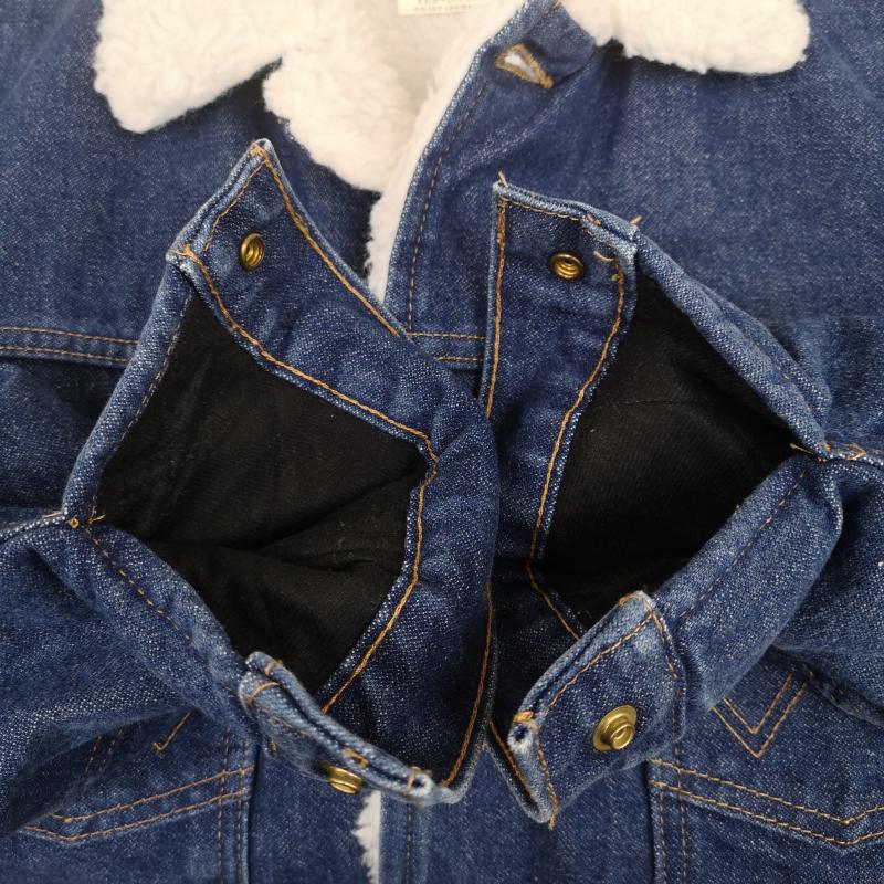 ラングラー Wrangler ジャケット、上着 ジャンパー、ブルゾン メキシコ製 14オンス ブロークンデニム デニム ボア ジャケット 74255PW S インディゴ / インディゴ / Indigo メンズ USED 古着 中古 50168550