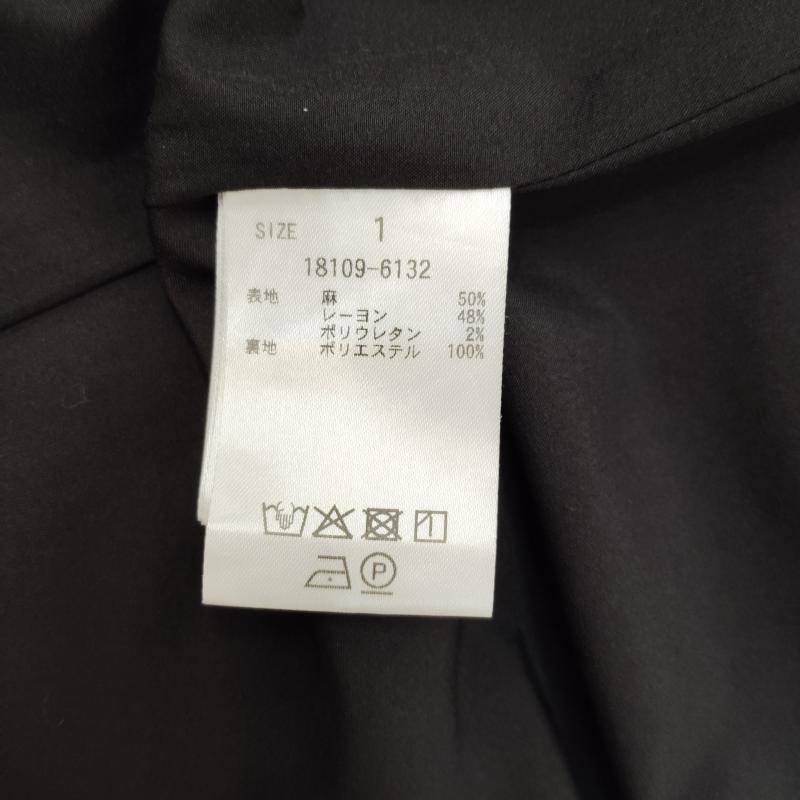クラネ CLANE ワンピース ロングスカート ドレープ ラップ キャミ スカート アシンメトリー ワンショルダー 1 黒 / ブラック / black レディース USED 古着 中古 50168618