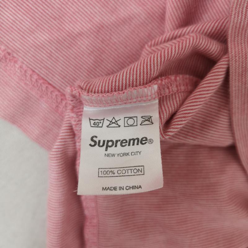 シュプリーム Supreme Tシャツ 半袖 25SS ストライプ ピスネーム ポケット 半袖 Tシャツ S/S TEE S 桃 / ピンク / pink メンズ USED 古着 中古 50168667