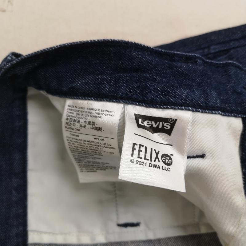 リーバイストラウスアンドコー Levi Strauss & co. パンツ デニム、ジーンズ フィリックス・ザ・キャット Felix the Cat タック デニム パンツ STAY LOOSE 28インチ インディゴ / インディゴ / Indigo メンズ USED 古着 中古 50168711