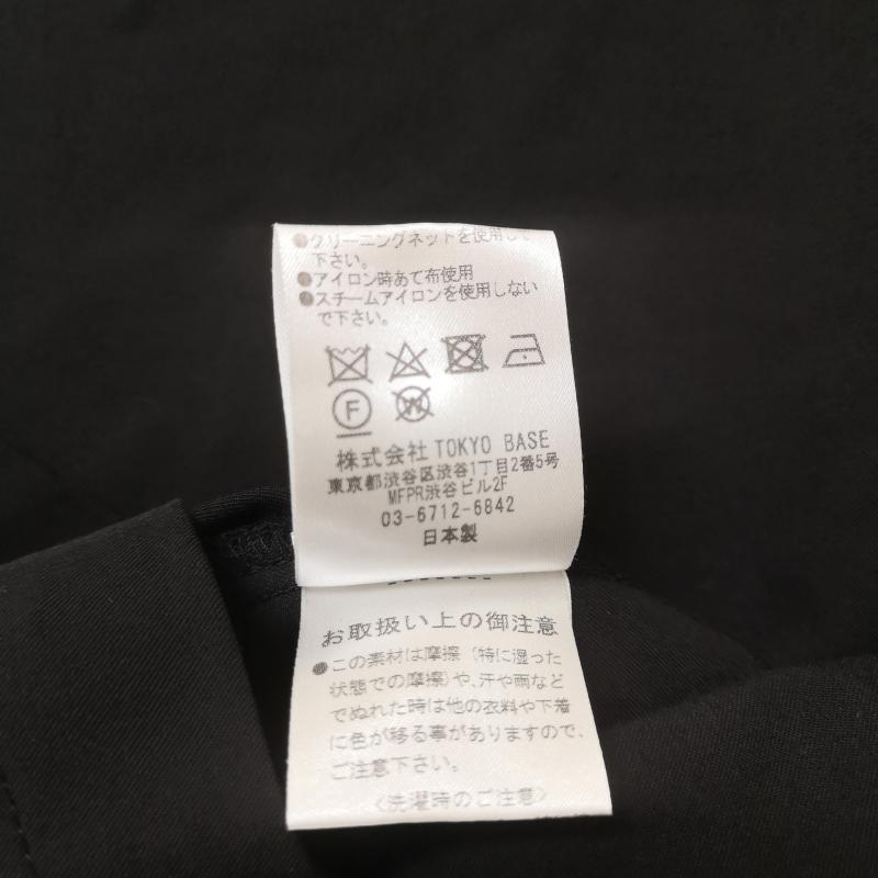 ステュディオス STUDIOUS シャツ、ブラウス 長袖 日本製 ハーフジップ ノーカラー プルオーバー シャツ 108100016 3 黒 / ブラック / black メンズ USED 古着 中古 50168720
