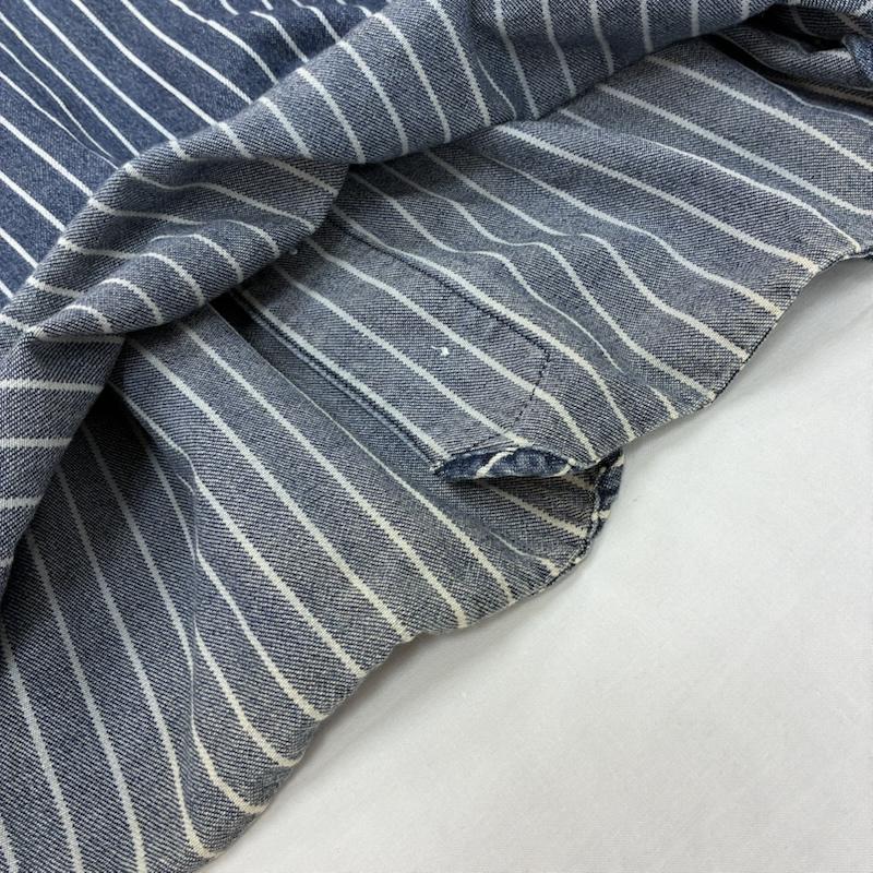 ビズビム VISVIM シャツ、ブラウス 半袖 16ss DUGOUT SHIRT S/S INDIGO STRIPE 0116105011020 デニム ベースボール シャツ 3 メンズ USED 古着 中古 50168803