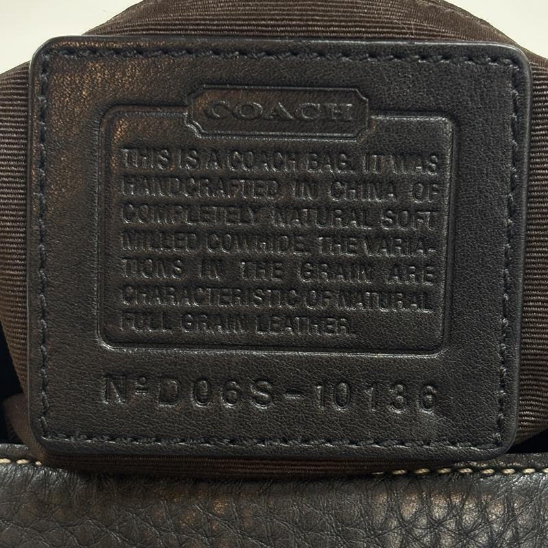コーチ COACH ショルダーバッグ ショルダーバッグ 10136 レザー ショルダー バッグ シボ革 - 黒 / ブラック / black レディース USED 古着 中古 50168879