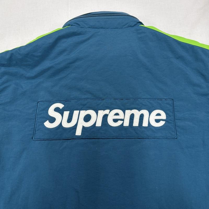 シュプリーム Supreme ジャケット、上着 ジャンパー、ブルゾン 17AW Stadium Parka ナイロン ジップアップ コート ブルゾン ジャケット コート ロゴ 刺繍 ロング S ロゴ、文字 X 刺繍 緑 / グリーン / green X 黄緑 / イエローグリーン / X 黒 / ブラック / black X 白 / ホワイト / white メンズ USED 古着 中古 50168940