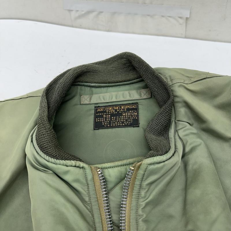 バズリクソンズ Buzz Rickson s ジャケット、上着 フライトジャケット MA-1 LION UNIFORM INC. フライト ジャケット BR10981 M カーキオリーブ / カーキオリーブ / メンズ USED 古着 中古 50168976