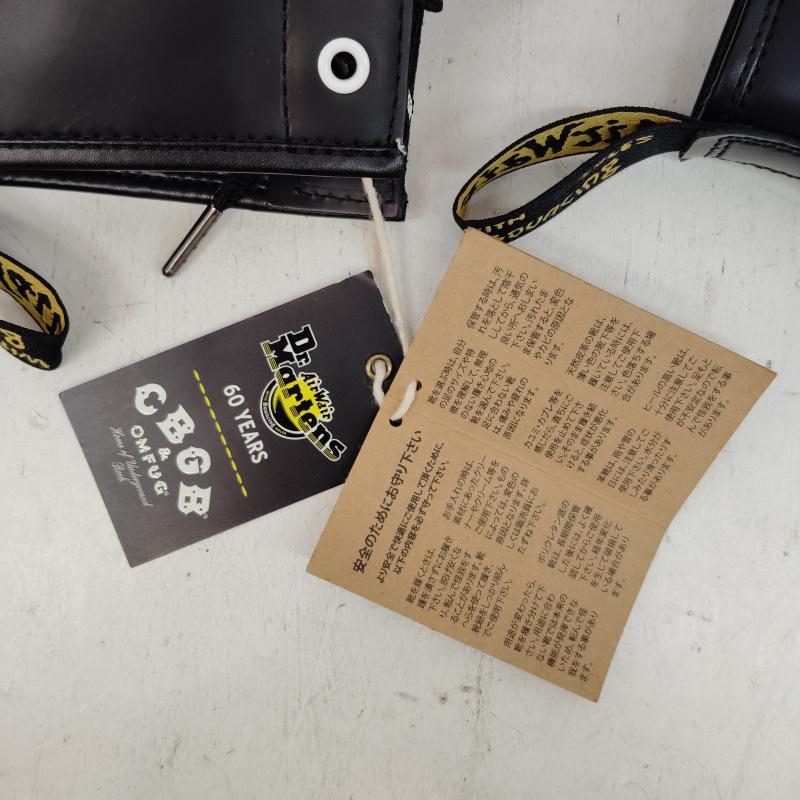 ドクターマーチン Dr.Martens ブーツ エンジニアブーツ 1460 8 ホール ブーツ CBGB & OMFUG 60周年記念 コラボ UK:7 黒 / ブラック / black メンズ USED 古着 中古 50169063
