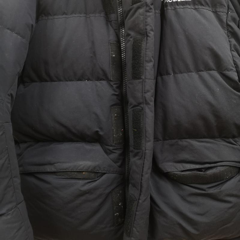 ザノースフェイス THE NORTH FACE ジャケット、上着 ダウンジャケット 90s ロゴ刺繡 グース ダウン バフィン ジャケット S 黒 / ブラック / black メンズ USED 古着 中古 50169073