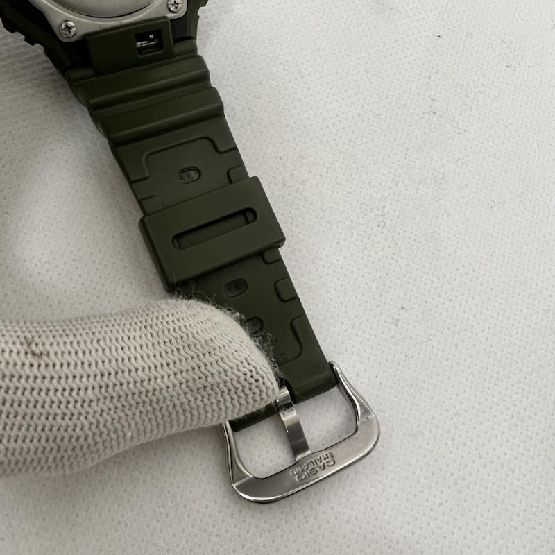 ジーショック G-SHOCK 腕時計 アナログ(クォーツ式) 2100 Series GA-2110SU アナデジ - カーキ / カーキ / khaki メンズ USED 古着 中古 50169115