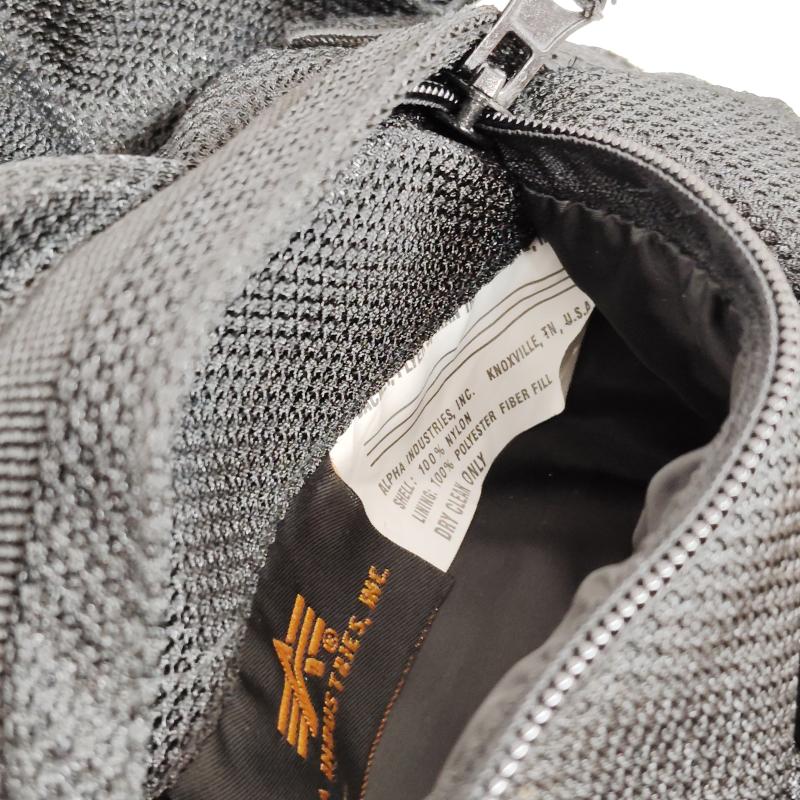 アルファ インダストリー Alpha Industries ジャケット、上着 ライダース メッシュ ジャケット ミリタリー ライディング 3A382 M 黒 / ブラック / black メンズ USED 古着 中古 50169196