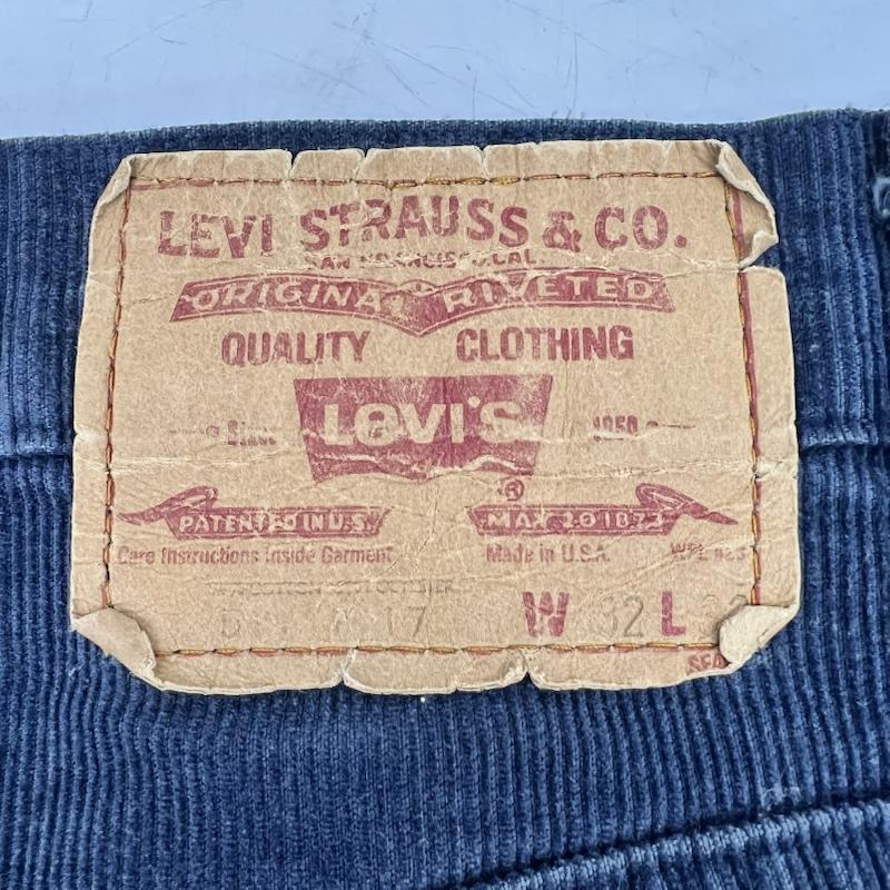 リーバイス Levi s ボトムス ボトムス 80s USA製 517 フレア コーデュロイパンツ ヴィンテージ 32インチ 紺 / ネイビー / navy メンズ USED 古着 中古 50169241
