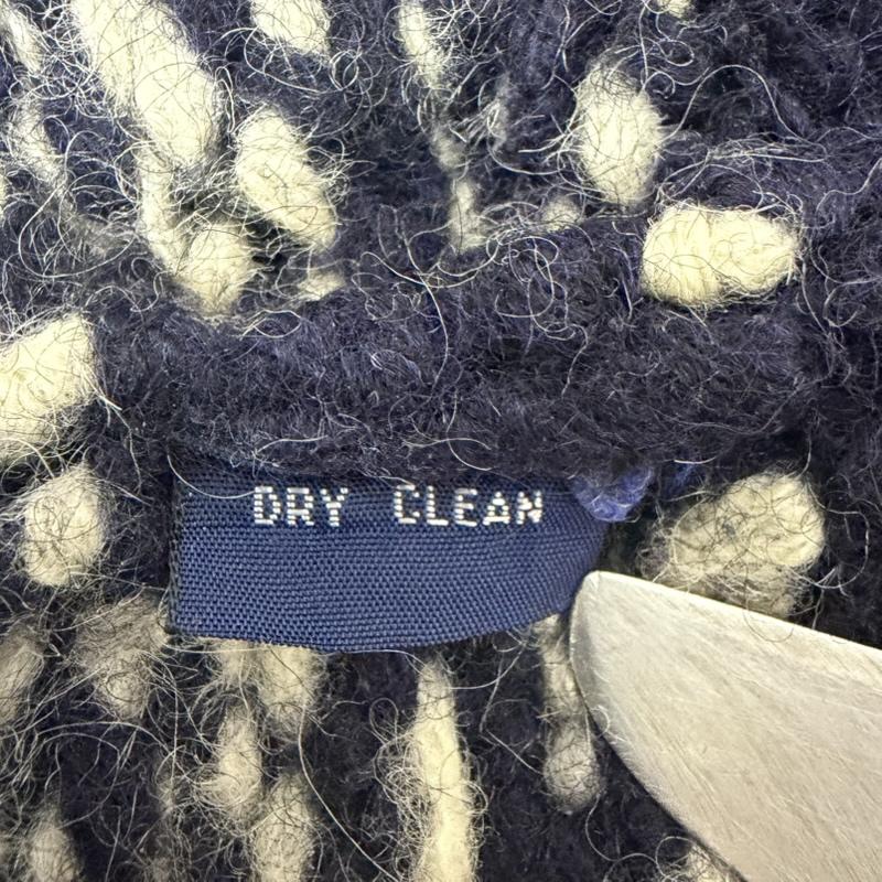 ポロラルフローレン POLO RALPH LAUREN ニット、セーター 長袖 リメイク ジップアップ カウチン ニット セーター L 紺 / ネイビー / navy メンズ USED 古着 中古 50169314