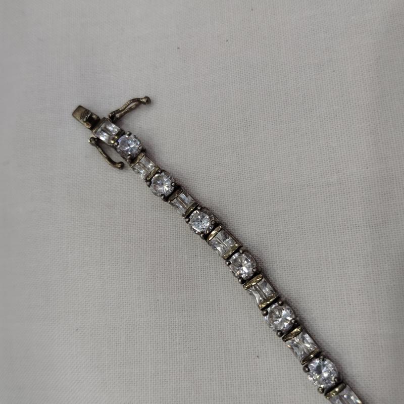 古着 USED アクセサリー ブレスレット、バングル テニス シルバー ブレスレット ジルコニア - メンズ USED 古着 中古 50169328