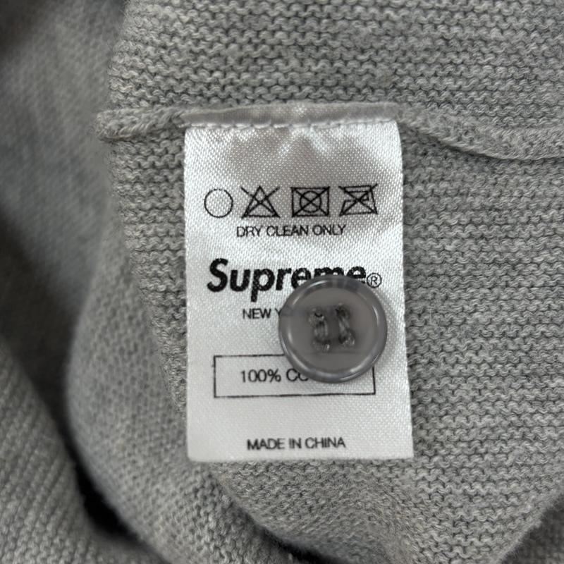シュプリーム Supreme カーディガン 長袖 12SS ニットポロ シャツ カーディガン M 灰 / グレー / gray メンズ USED 古着 中古 50169443