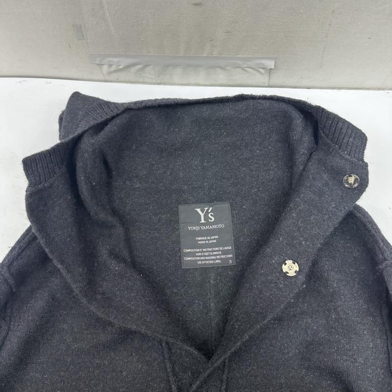 ワイズ Y s コート コート一般 日本製 ウール ニット コート YA-K65-873 3 黒 / ブラック / black メンズ USED 古着 中古 50169446