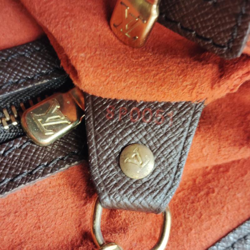 ルイヴィトン LOUIS VUITTON ハンドバッグ ハンドバッグ マレ ダミエ エベヌ キャンバス バケツ型 ショルダー バッグ - 茶 / ブラウン / brown レディース USED 古着 中古 50169488
