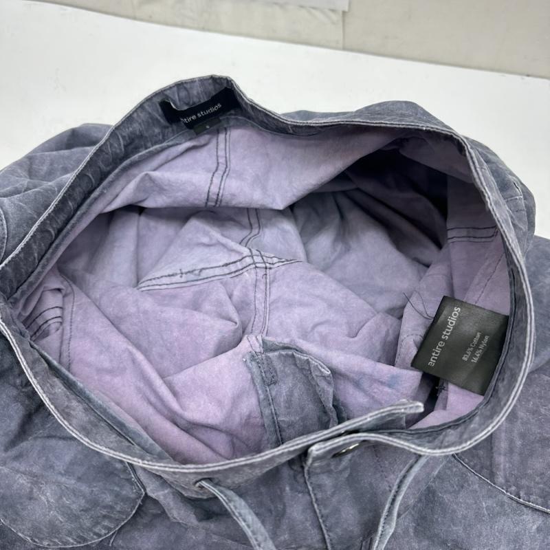 エンタイアスタジオ entire studios パンツ ワークパンツ、ペインターパンツ ストーンウォッシュ カーゴ パンツ ES2104 PO031 S 紺 / ネイビー / navy X 紫 / パープル / purple メンズ USED 古着 中古 50169501
