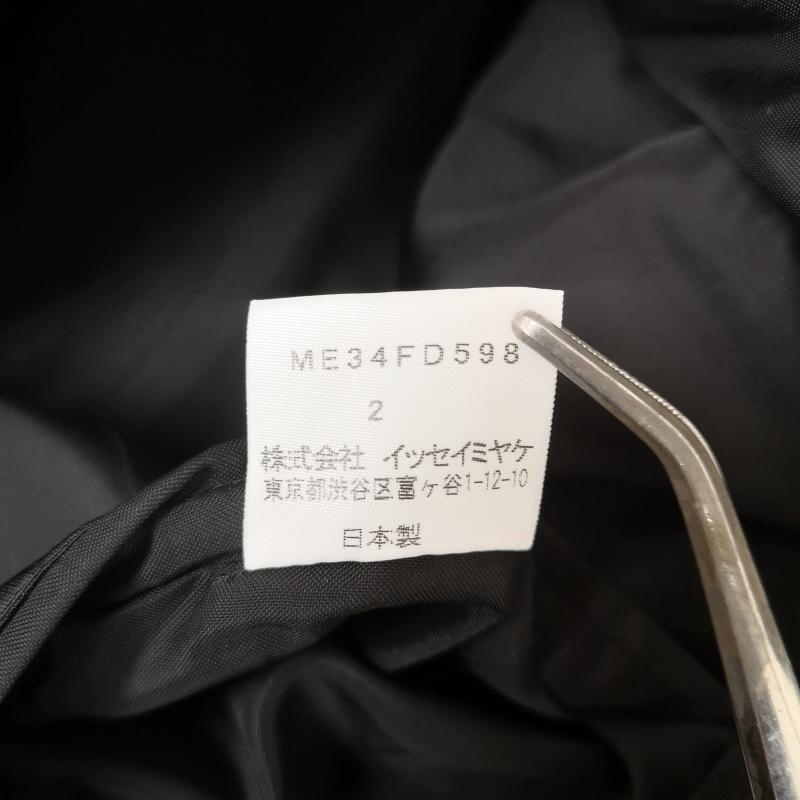 イッセイミヤケ ISSEY MIYAKE ジャケット、上着 ジャケット、ブレザー 日本製 WHITE LABEL 3つボタン ナイロン テーラード ジャケット ME34FD598 2 黒 / ブラック / black メンズ USED 古着 中古 50169726