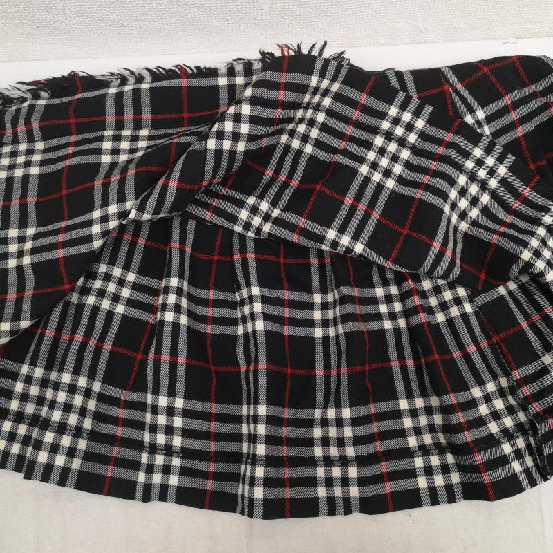 バーバリー・ブルーレーベル BURBERRY BLUE LABEL スカート ひざ丈スカート ノバチェック ミニ丈 ウール ラップ スカート FXF21-851 38 黒 / ブラック / black X 赤 / レッド / red X 白 / ホワイト / white レディース USED 古着 中古 50169740