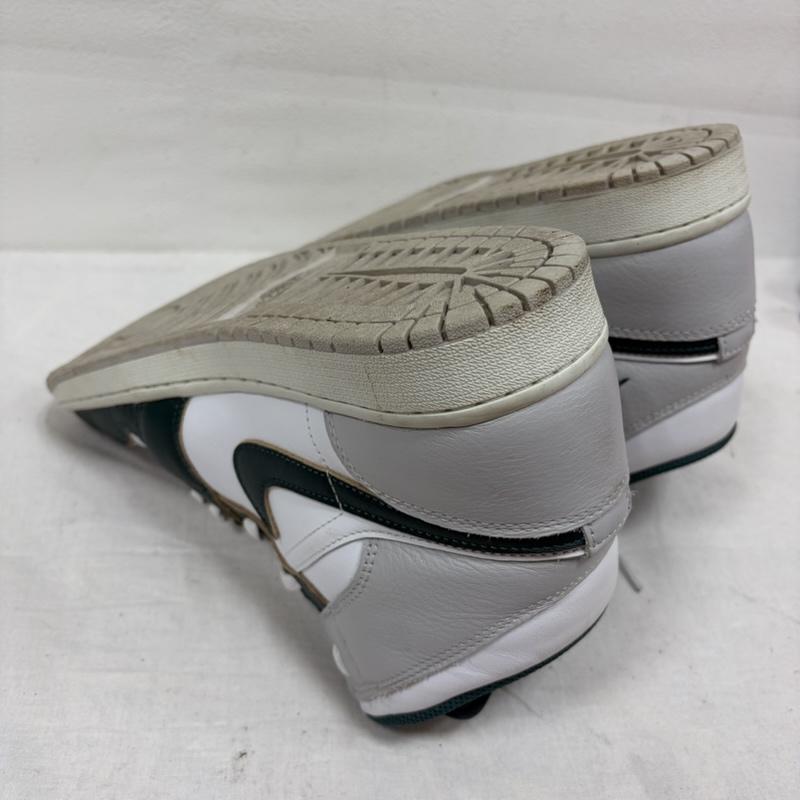 ナイキ NIKE スニーカー スニーカー AIR JORDAN 1 MID SE エアジョーダン FQ7720-103 ハイカット スニーカー 27.5cm ロゴ、文字 白 / ホワイト / white X 緑 / グリーン / green メンズ USED 古着 中古 50169810