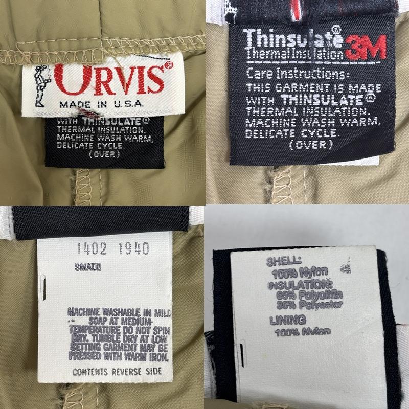 ヴィンテージ VINTAGE ボトムス ボトムス ORVIS オービス 80年代 ビンテージ ナイロン パンツ 中綿 シンサレート 80s VINTAGE S メンズ USED 古着 中古 50169897