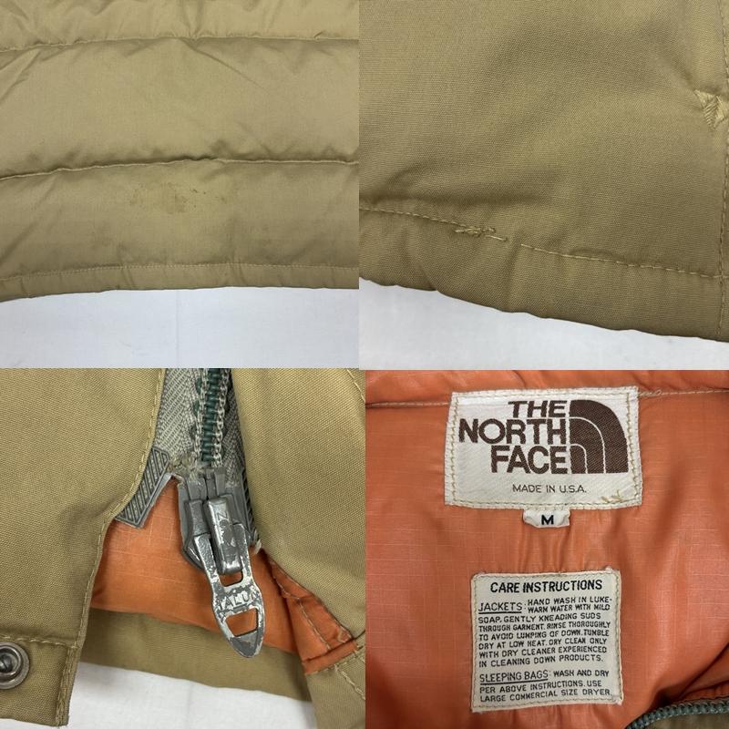 ザノースフェイス THE NORTH FACE ジャケット、上着 ダウンジャケット 70-80年代 ビンテージ 茶タグ ケアタグ ダウン ジャケット TALON 70s 80s VINTAGE M メンズ USED 古着 中古 50169899