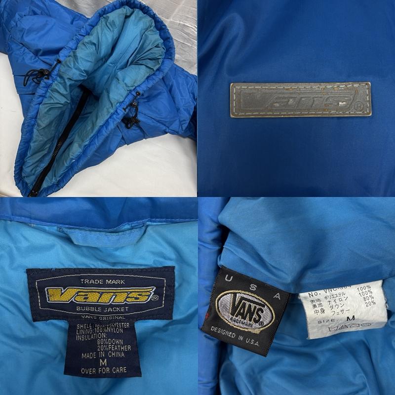 バンズ VANS ジャケット、上着 ダウンジャケット 90年代 ビンテージ ダウン バブル ジャケット 90s VINTAGE M 青 / ブルー / blue メンズ USED 古着 中古 50169901