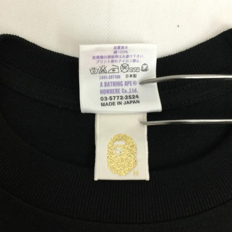 アベイシングエイプ A BATHING APE Tシャツ 半袖 a bathing ape Tシャツ カレッジ M プリント 黒 / ブラック / black メンズ USED 古着 中古 50169932