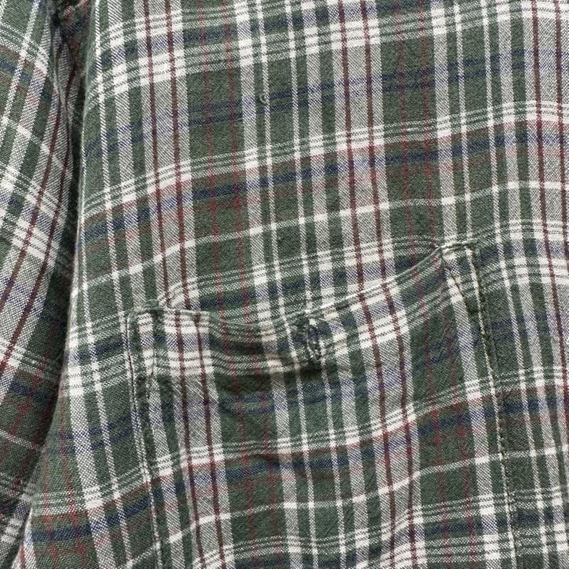 ステューシー STUSSY シャツ、ブラウス 半袖 90s USA製 白タグ OLD STUSSY 半袖 チェック シャツ - 緑 / グリーン / green メンズ USED 古着 中古 50169946