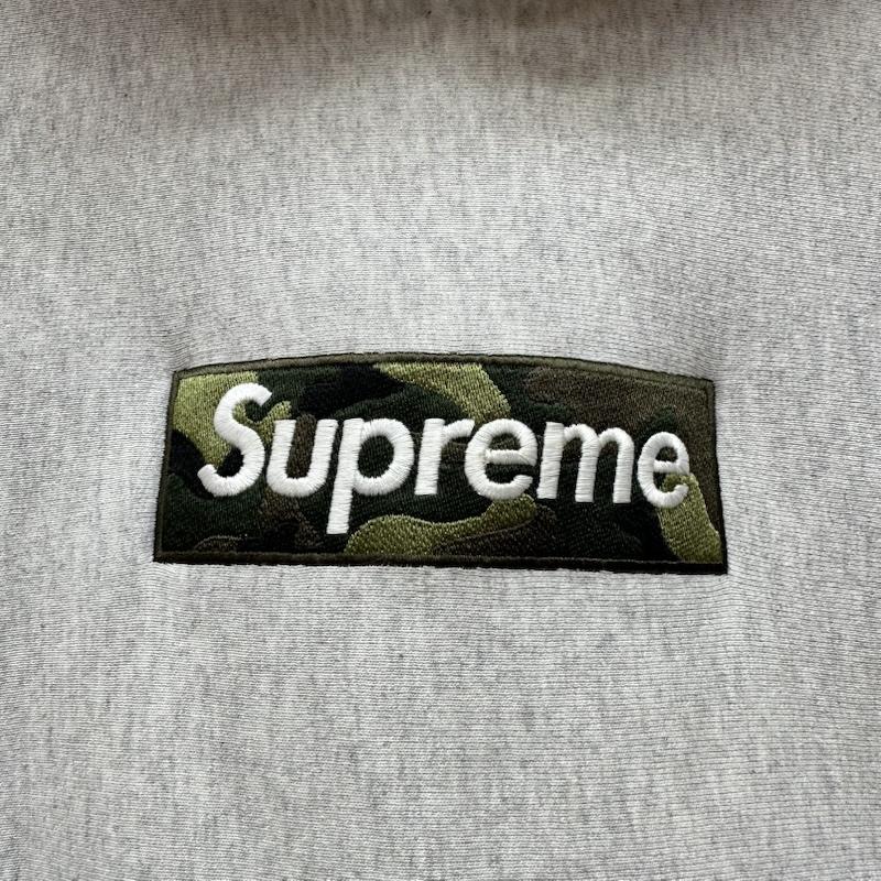 シュプリーム Supreme パーカー 長袖 23FW Box Logo Hooded Sweatshirtv ボックスロゴ パーカー カモフラ S 灰 / グレー / gray メンズ USED 古着 中古 50169954