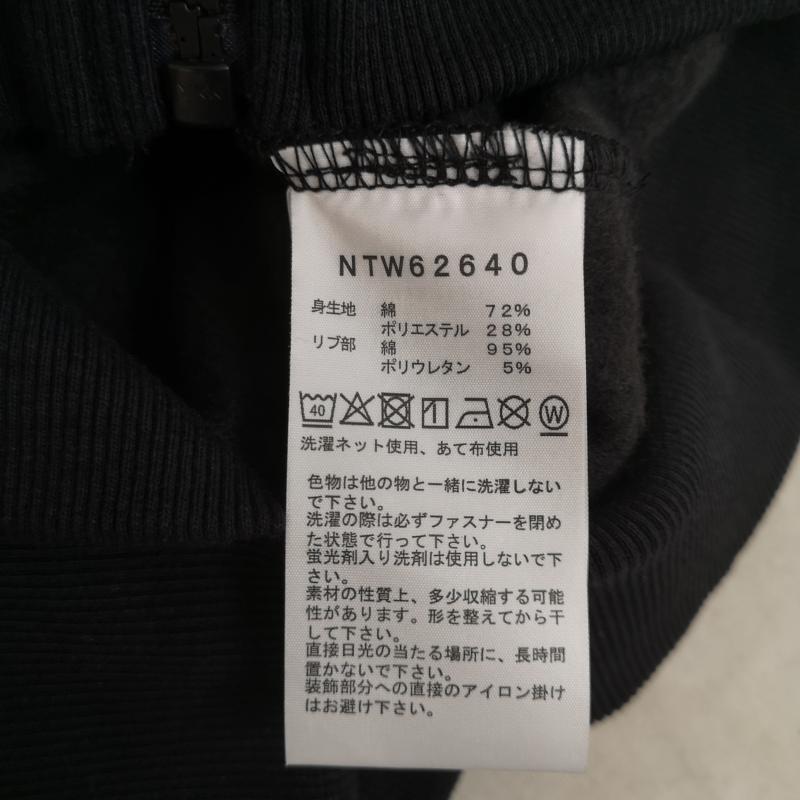 ザノースフェイス THE NORTH FACE パーカー 長袖 リアビュー フルジップ フーディ 裏起毛 スウェット パーカー M 黒 / ブラック / black X 白 / ホワイト / white レディース USED 古着 中古 50169969
