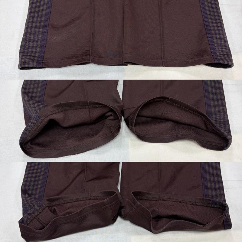 ニードルス Needles パンツ ワークパンツ、ペインターパンツ 24AW トラック パンツ ジャージ ロゴ 刺繍 PU273 Track Pant Poly Smooth L ロゴ、文字 X 刺繍 茶 / ブラウン / brown X 紫 / パープル / purple メンズ USED 古着 中古 50170144