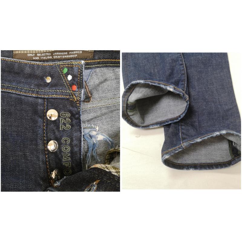 ヤコブコーエン JACOB COHEN パンツ デニム、ジーンズ イタリア製 ボタンフライ スリム フィット デニム パンツ 31インチ インディゴ / インディゴ / Indigo メンズ USED 古着 中古 50170146
