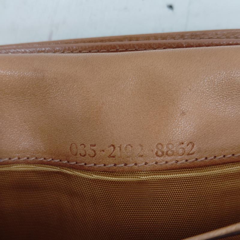 グッチ GUCCI 財布 長財布 80s 90s ヴィンテージ レザー 長財布 ホースシュー - 茶 / ブラウン / brown メンズ USED 古着 中古 50170216