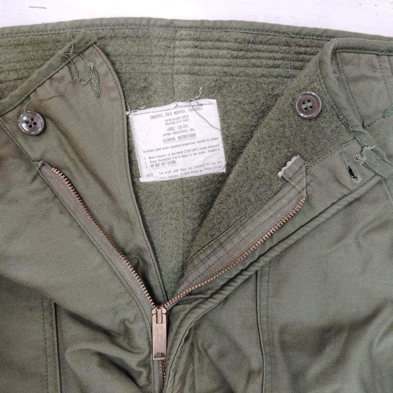 アルファ ALPHA パンツ ワークパンツ、ペインターパンツ A-2 デッキ パンツ アメリカ海軍 US NAVY L カーキ / カーキ / khaki メンズ USED 古着 中古 50170393