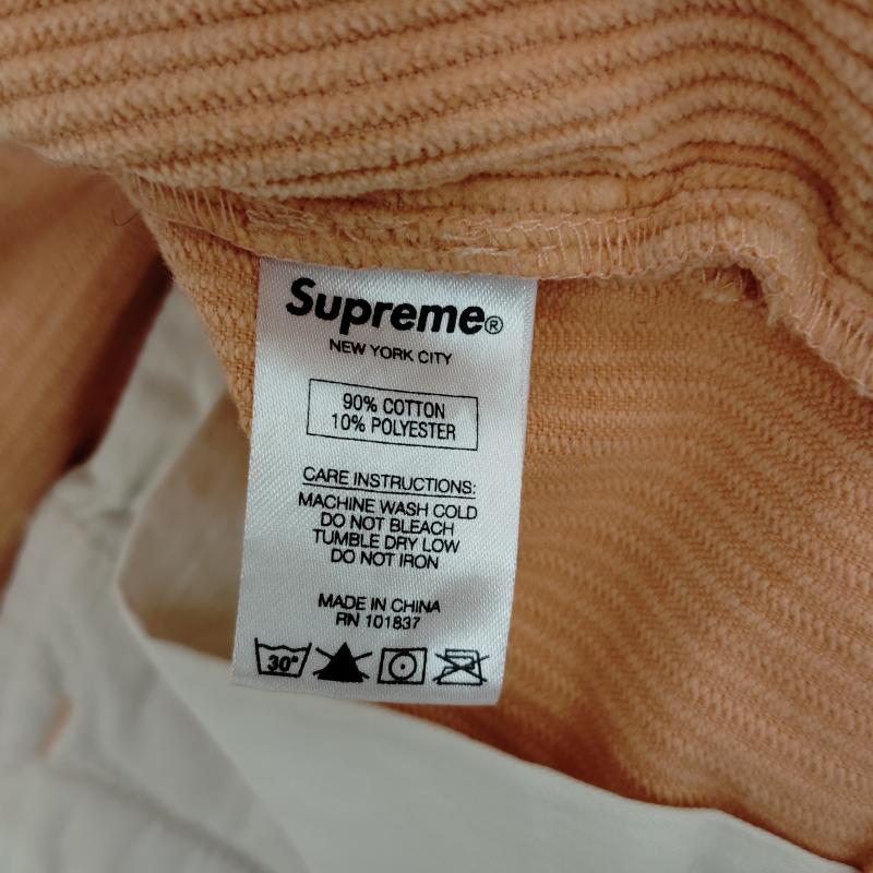 シュプリーム Supreme パンツ スラックス コーデュロイ製 ワーク パンツ ミニ ボックス ロゴ 30インチ 橙 / オレンジ / orange メンズ USED 古着 中古 50170397
