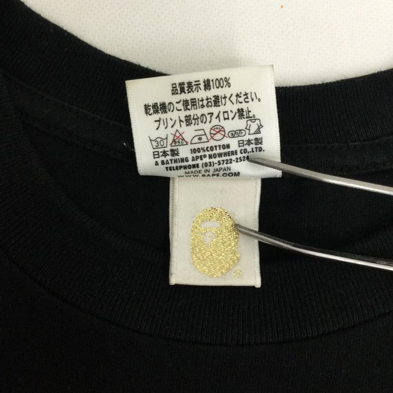 アベイシングエイプ A BATHING APE Tシャツ 半袖 a bathing ape tシャツ M プリント 黒 / ブラック / black メンズ USED 古着 中古 50170429
