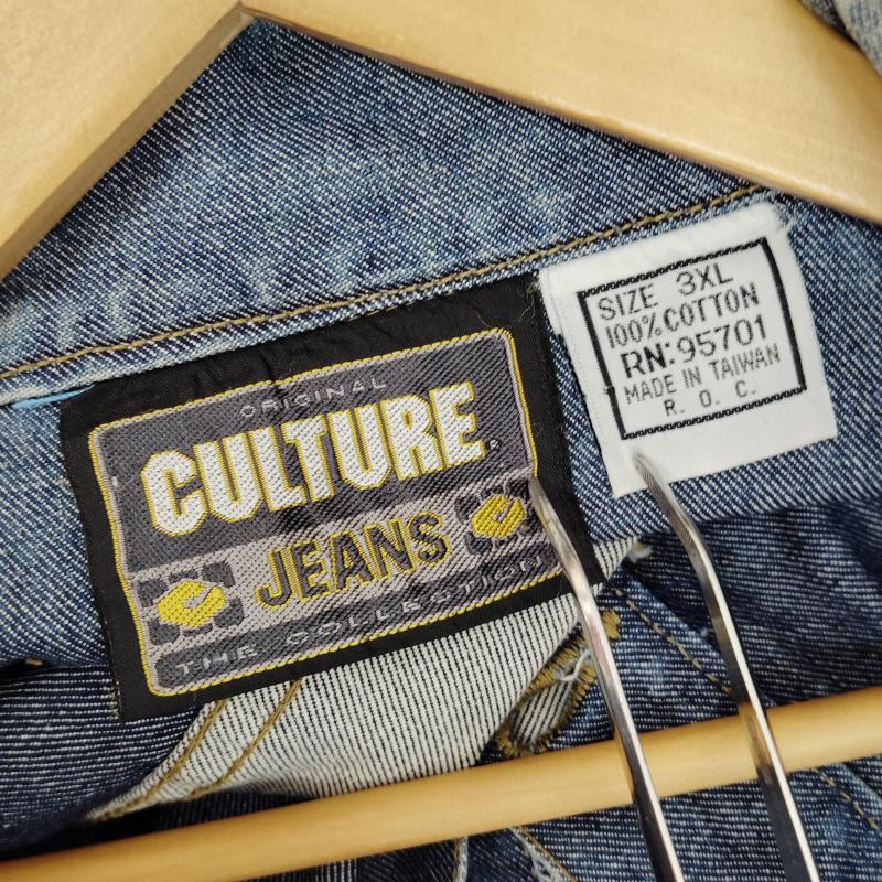USED古着 USED/古着 ジャケット、上着 ジャケット、ブレザー CULTURE JEANS カルチャー ジーンズ デニム ジャケット 3L インディゴ / インディゴ / Indigo X 水色 / ライトブルー / メンズ USED 古着 中古 50170451