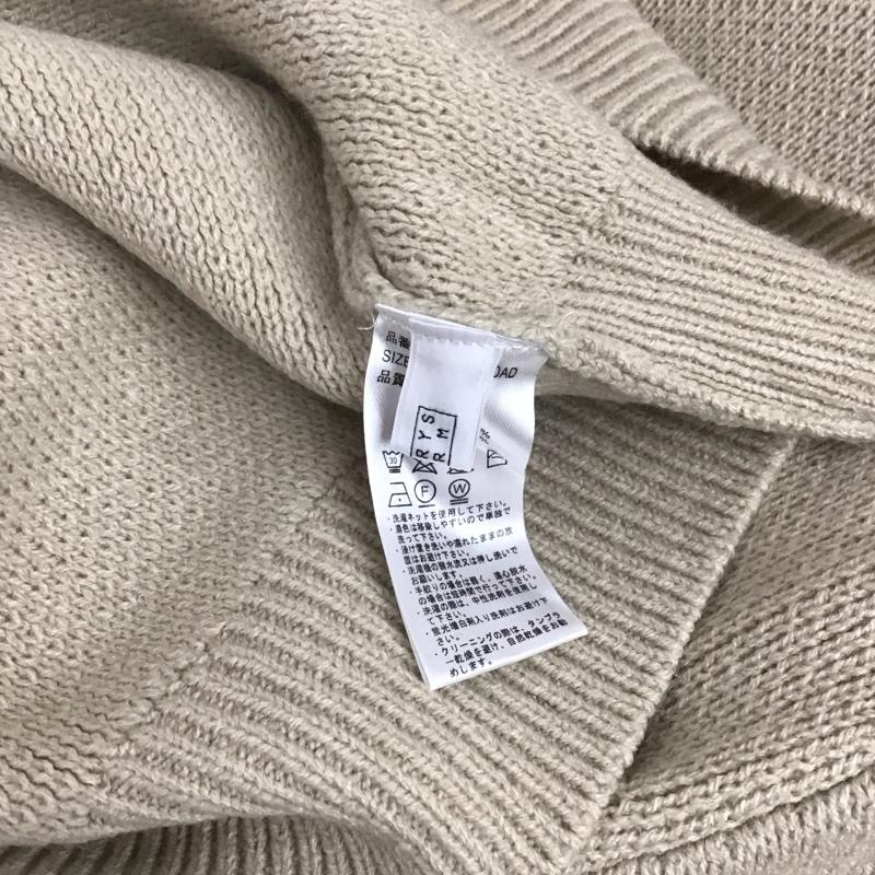 ローリーズファーム LOWRYS FARM カーディガン 長袖 FREE 無地 ベージュ / ベージュ / レディース USED 古着 中古 10127703