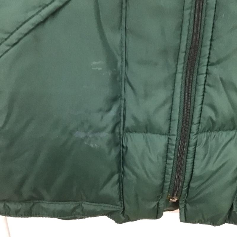 古着 USED ベスト ベスト ジップアップダウンジャケット ノースリーブジャケット アウター L 無地 緑 / グリーン / メンズ USED 古着 中古 10130646