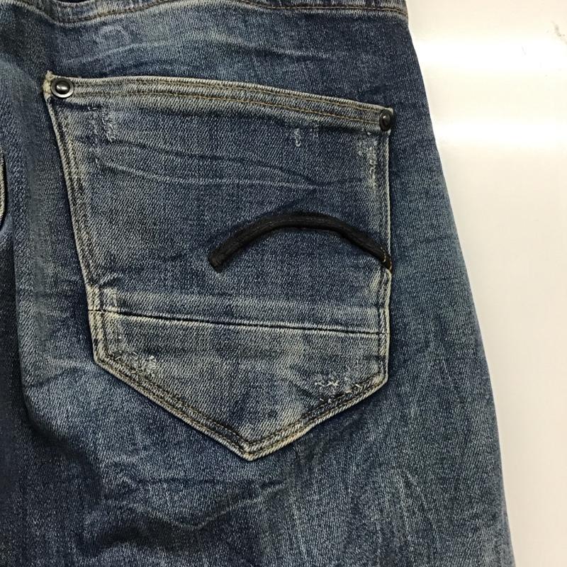 ジースターロゥ G-STAR RAW パンツ デニム、ジーンズ デニムパンツ スリムパンツ カジュアルパンツ ストレッチパンツ 29インチ 無地 インディゴ / インディゴ / メンズ USED 古着 中古 10132389