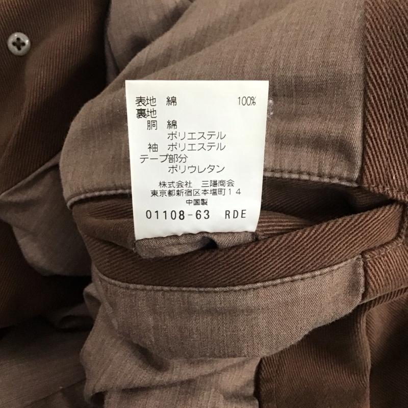 ニックアシュレイ NICKASHLEY コート トレンチコート 8EN03-729-59 L 無地 茶 / ブラウン / メンズ USED 古着 中古 10111570