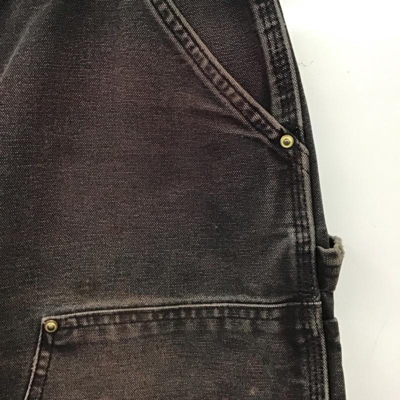 カーハート Carhartt パンツ デニム、ジーンズ デニムパンツ ワイドパンツ カジュアルパンツ 00s ufcw アメリカ製 ダブルニー 33インチ ロゴ、文字 黒 / ブラック / メンズ USED 古着 中古 10137109