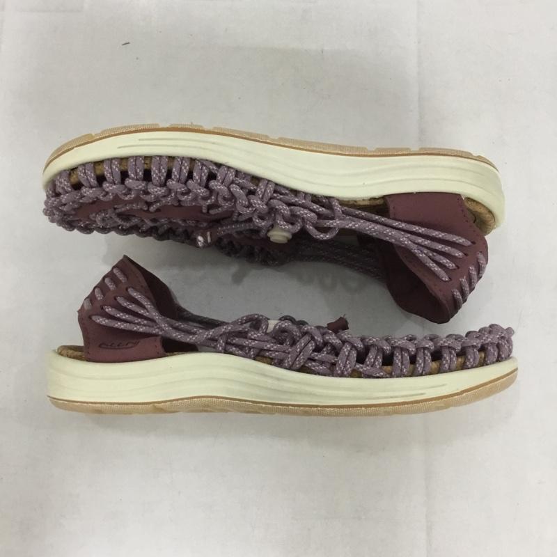 キーン KEEN サンダル サンダル 1028687 UNEEK 2 HARVEST アウトドアシューズ 25cm 25.0cm ロゴ、文字 紫 / パープル / レディース USED 古着 中古 10138480