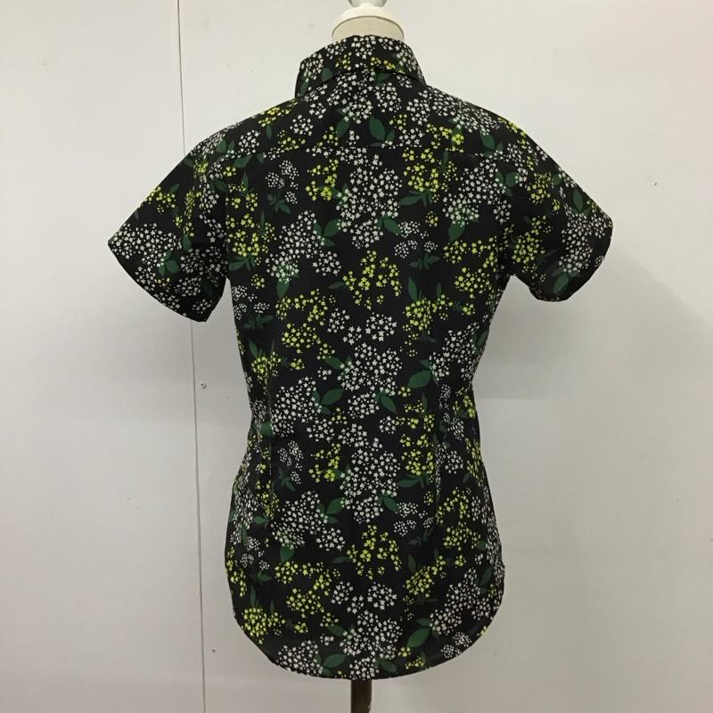 モンベル mont-bell シャツ、ブラウス 半袖 1114287 WIC ライト プリント ショートスリーブシャツ S 花柄 黒 / ブラック / レディース USED 古着 中古 10114918