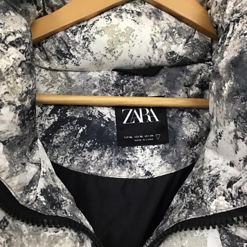 ザラ ZARA ベスト ベスト ジップアップダウンジャケット ノースリーブジャケット アウター XL 総柄 マルチカラー / マルチカラー / メンズ USED 古着 中古 10129614