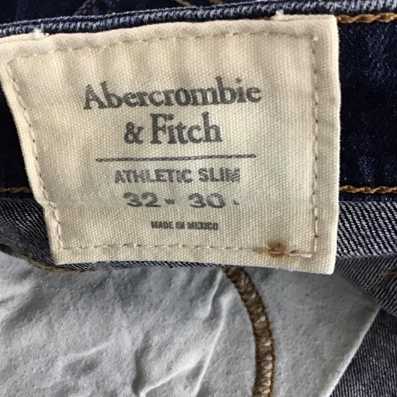 アバクロンビーアンドフィッチ ABERCROMBIE&FITCH パンツ デニム、ジーンズ デニムパンツ スリムパンツ カジュアルパンツ ストレッチパンツ 32インチ 無地 インディゴ / インディゴ / メンズ USED 古着 中古 10128677